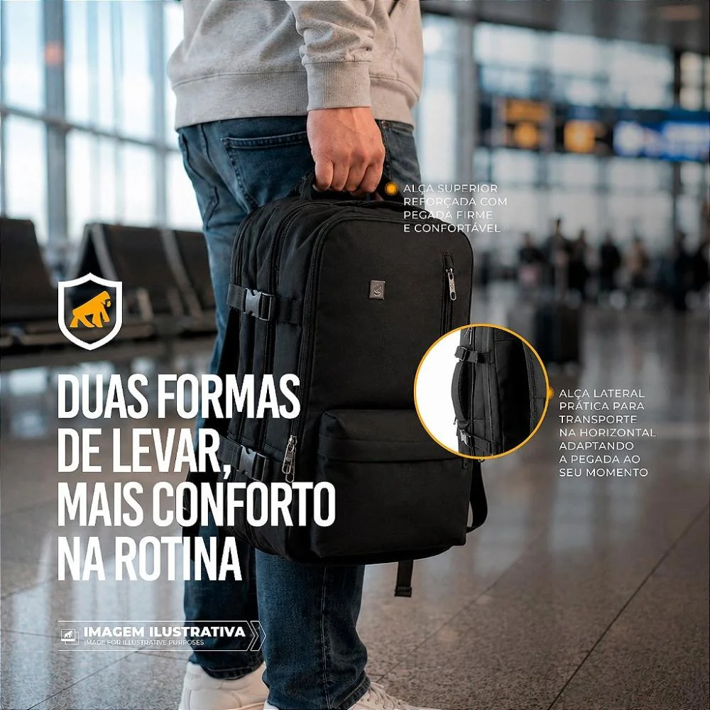 Imagem 4 de 5 do produto Mochila 33l Para Notebook Até 17" - Symetric - Gshield