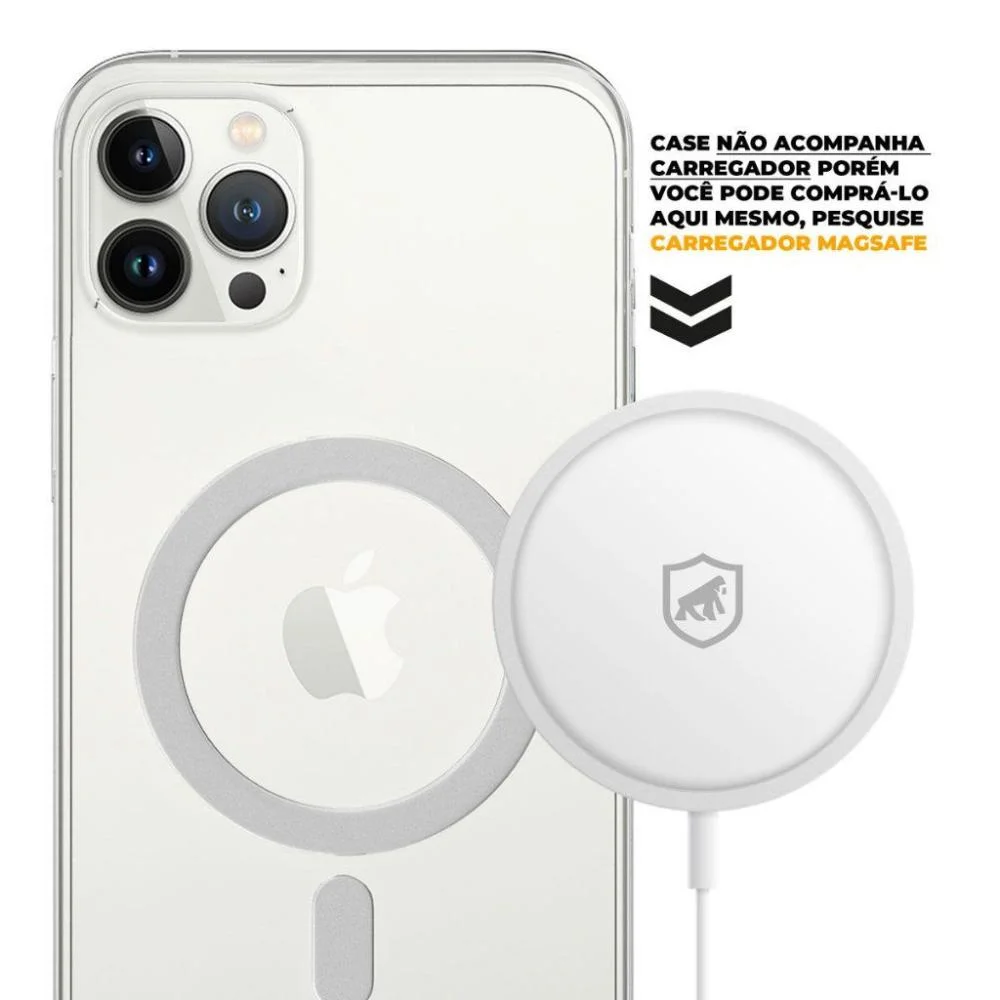 Imagem 5 de 5 do produto Capa Case Capinha Magsafe Para Iphone 16 - Transparente - Gshield