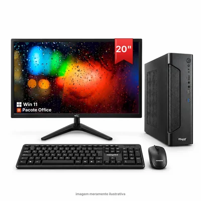 Computador Slim i7 16gb, SSD 512gb, Monitor 20, Win 11