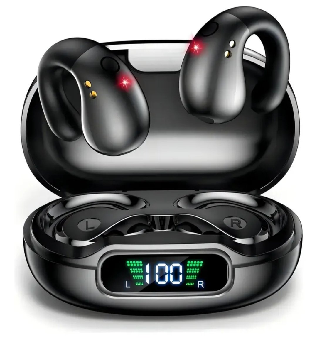 Fone De Ouvido Bluetooth Q92 Tws Bluetooth 5.3 Condução Óssea Gamer Academia
