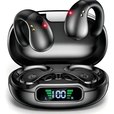 Fone De Ouvido Bluetooth Q92 Tws Bluetooth 5.3 Condução Óssea Gamer Academia