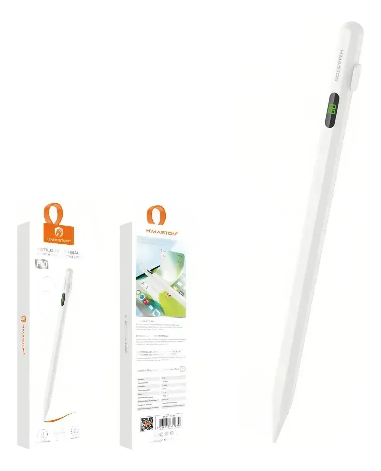 Caneta Touch Screen Ponta Fina Alta Precisão Com LED H'maston Para Android Universal Ipad