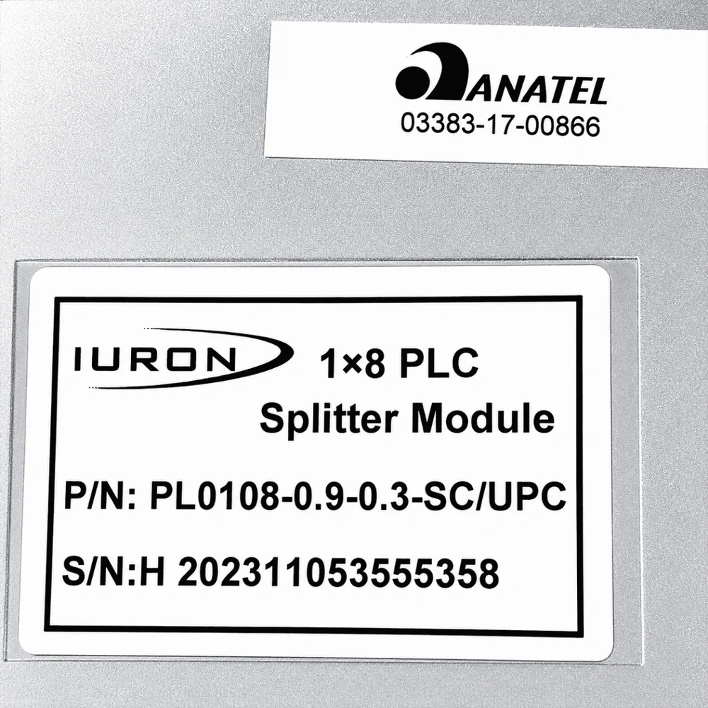 Imagem 2 de 4 do produto Splitter Óptico Plc 1x8 Sc/upc Box 0.9mm Módulo Pdo Iuron