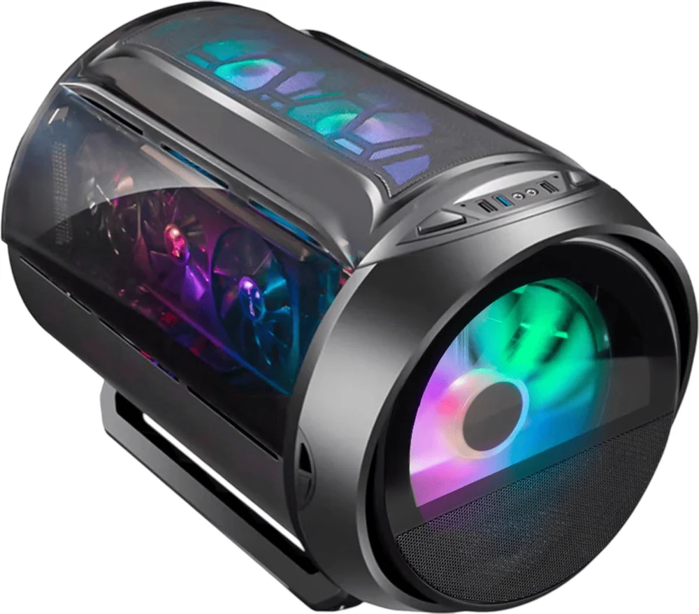 Gabinete Gamer K-mex Cg-02kz Micro Genki Com 1 Fan RGB 200mm