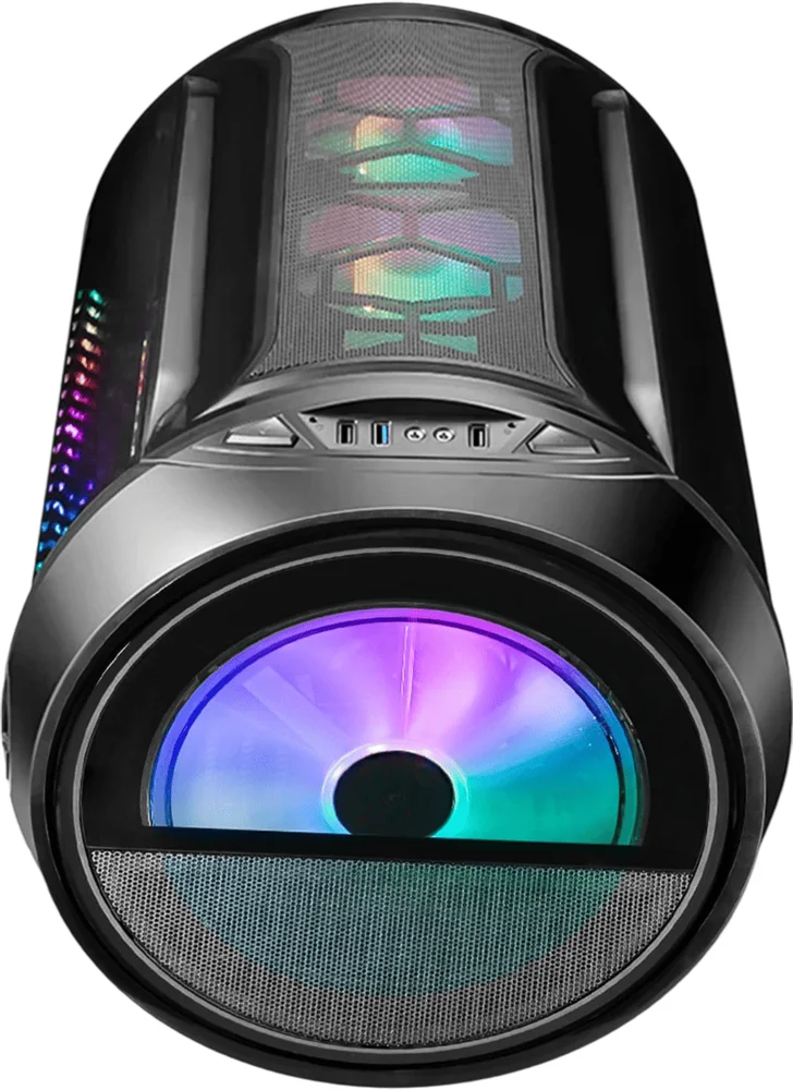 Gabinete Gamer K-mex Cg-02kz Micro Genki Com 1 Fan RGB 200mm