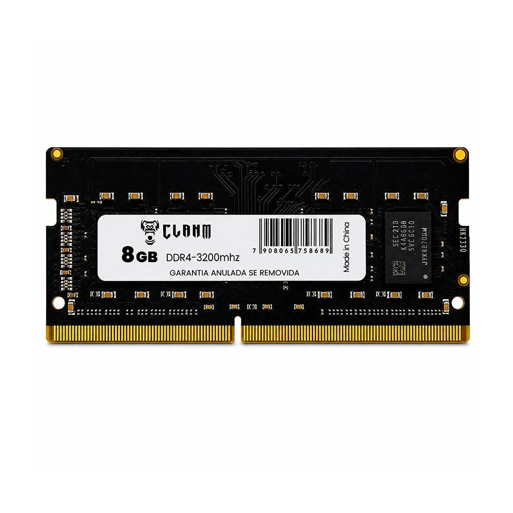 Imagem 3 de 3 do produto Memória Ram Notebook Ddr4 8GB 3200mhz Sodimm Clanm