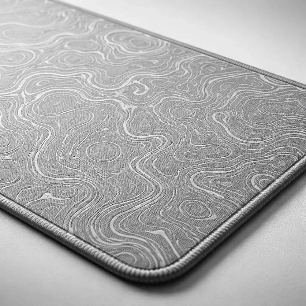 Mouse Pad Gamer Extended Cm02 900x400 Cinza Abstrato - Atwe Eletrônicos