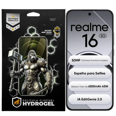 Película Para Realme 16 5g - Hydrogel Gamer Fosca - Gshield