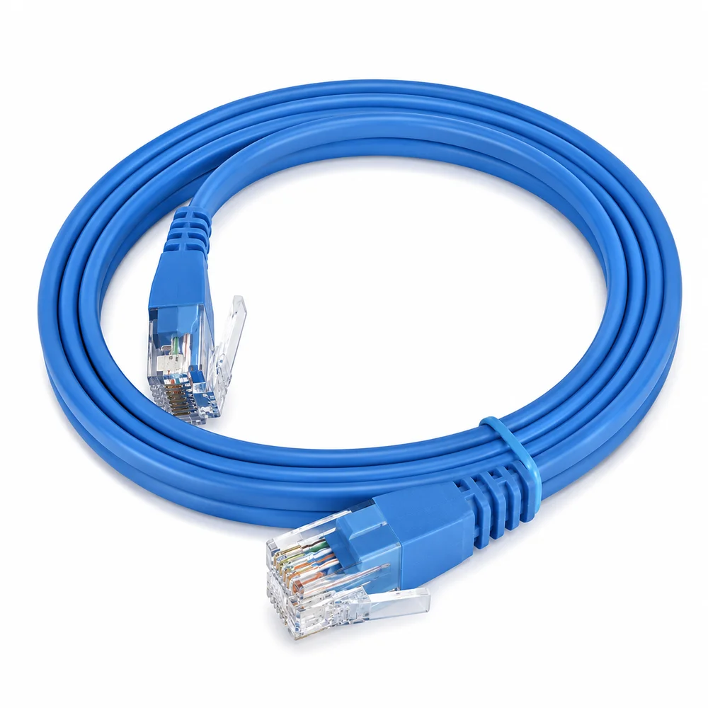 Imagem 1 de 1 do produto Cabo Hi-top Patch Cord Flex. C/boot- 4p - Rj-45/rj-45 - Cat.6 - 1,5 Metros Az.