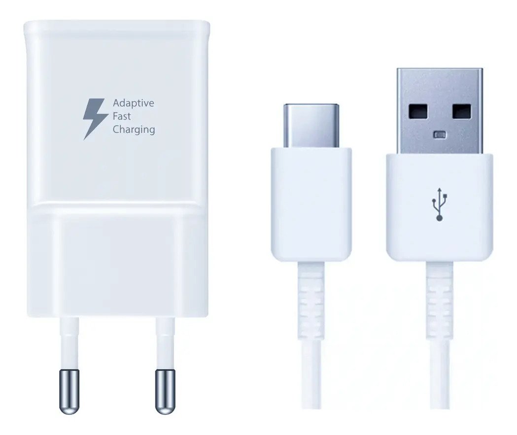 Carregador Turbo Samsung 15w Fast Charging Com Cabo Usb-c (tipo-c) Anatel Com Garantia De 6 Meses