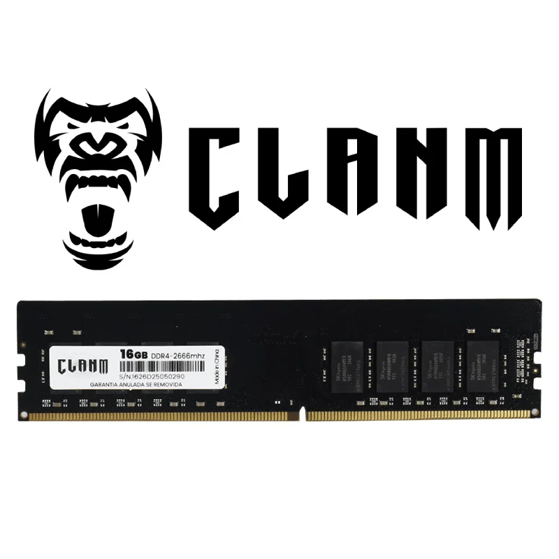 Imagem 2 de 4 do produto Memória Ram Clanm Ddr4 16gb 2666mhz C19 Dimm Gamer Para Desktop
