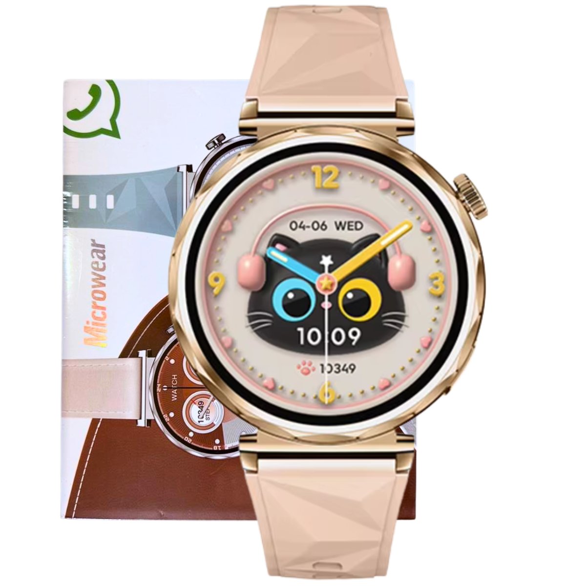 Relógio Feminino Smartwatch Gt5 Mini AmoLED Gps Whatsap Android Ios Bluetooth Rosa