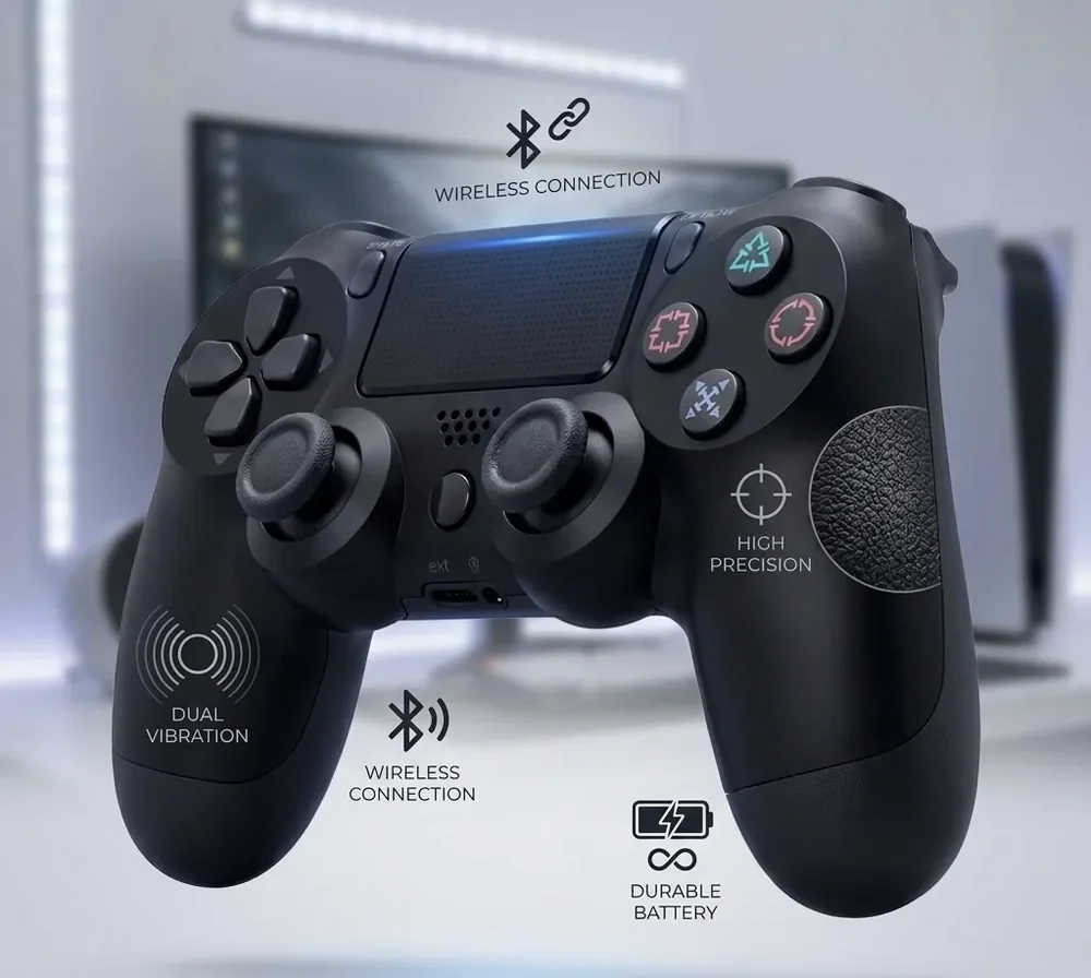 Imagem 3 de 4 do produto Controle Redfin Sem Fio Para Ps4, PC E Smart Tv Com Bluetooth