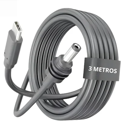 Cabo Usb-c Para Starlink Mini, 3 Metros, Cinza, Carregador E Transferência De Dados