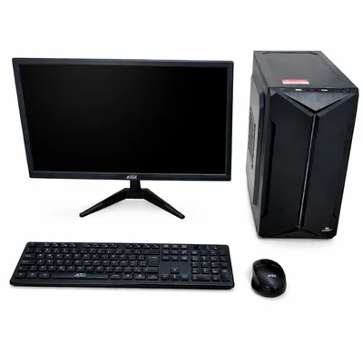 Computador Completo D-PC5501 com Monitor LED 20” Windows 11 Teclado e Mouse Wireless Adaptador WiFi USB Dual Band
