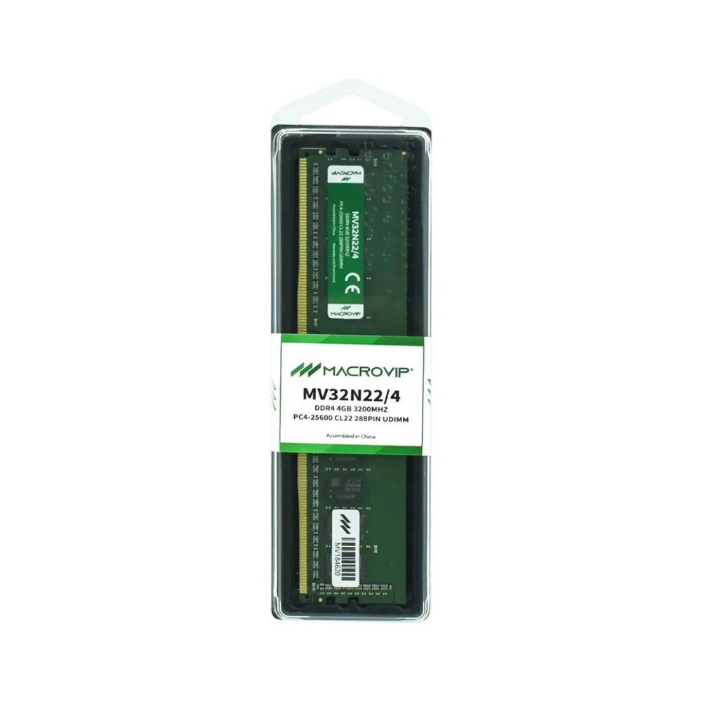 Imagem 4 de 5 do produto Memória Ram Para PC Macrovip Ddr4 4gb 3200mhz – Mv32n22/4