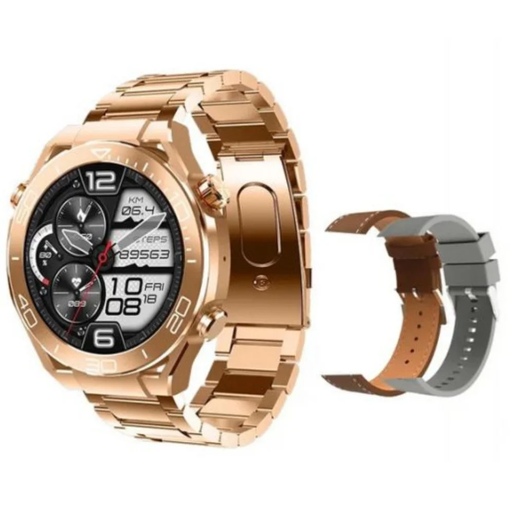 Imagem 5 de 5 do produto Smartwatch Hw5 Max Relógio Inteligente 3 Pulseiras Nfc Bluetooth Faz Chamadas Troca Foto Pulseira Smart Watch Masculino