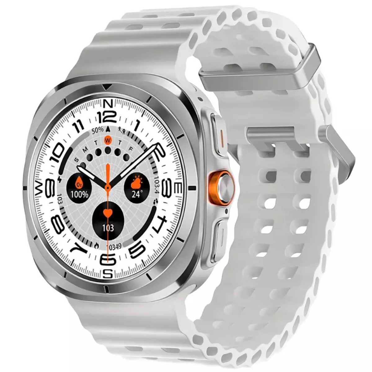 Smartwatch Smart Ultra Responde Whatsapp Chamadas Chatgpt Relógio Masculino Feminino Ultra Watch Série 11 Branco