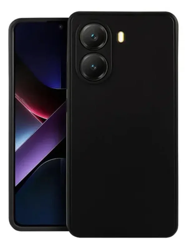 Imagem 3 de 5 do produto Capa Capinha Silicone Aveludada Preto Para Xiaomi Redmi A7 Pro