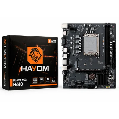 Placa Mãe Hayom H610, Intel LGA 1700, Ddr4, Chipset Intel H610