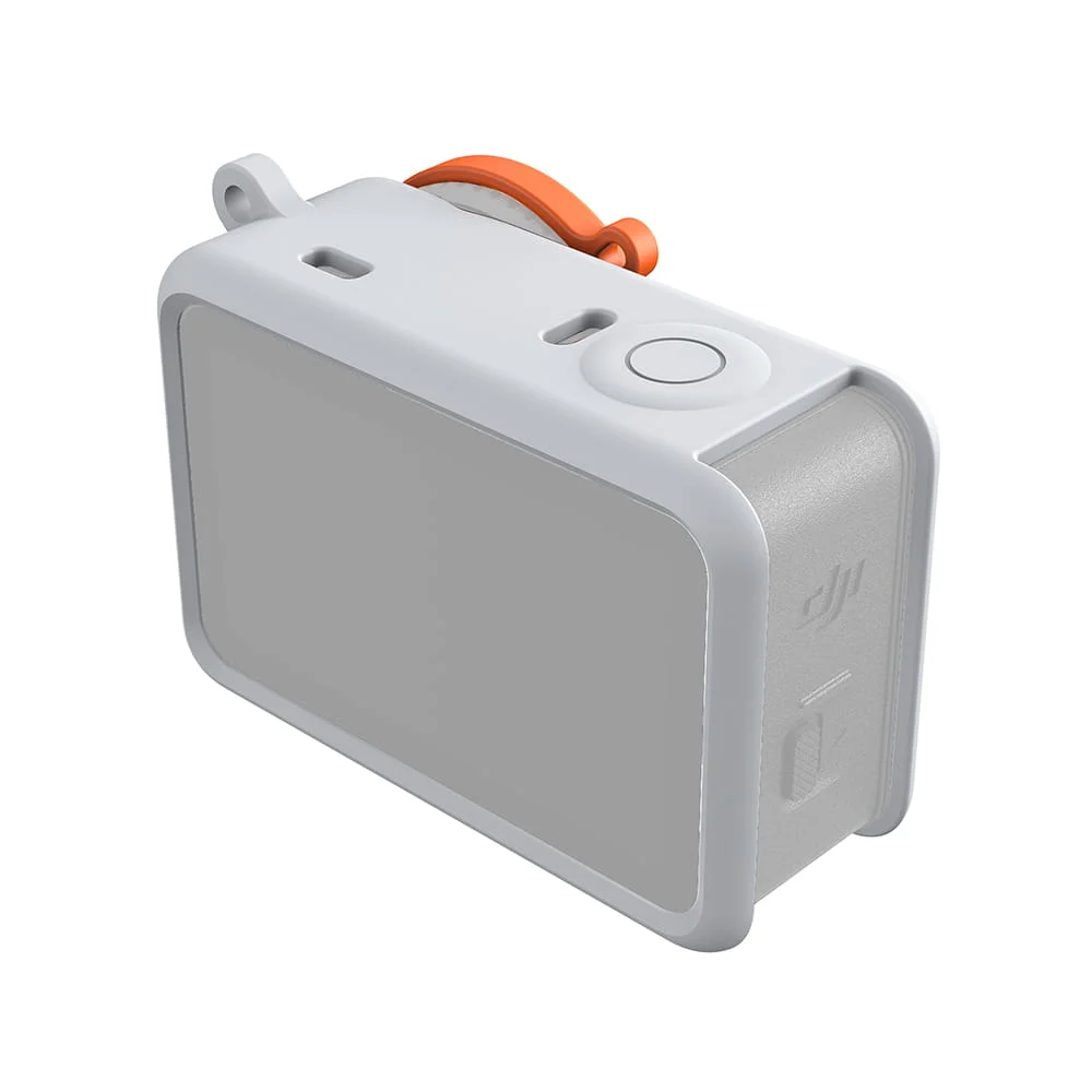 Capa De Silicone Com Tampa De Lente Para Dji Osmo Action 6 - Telesin Cor:cinza