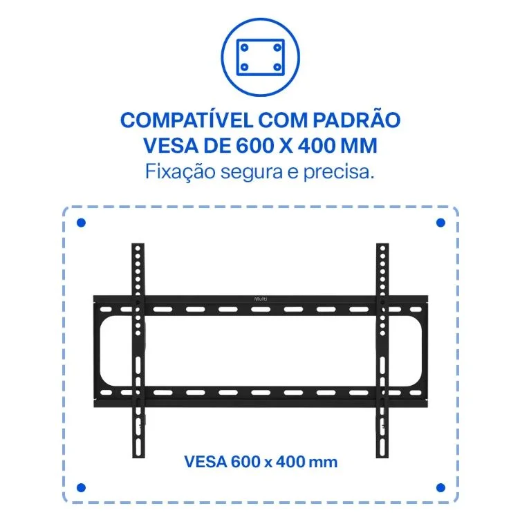 Imagem 2 de 5 do produto Suporte Para Tv Fixo De 37 A 70 Su104