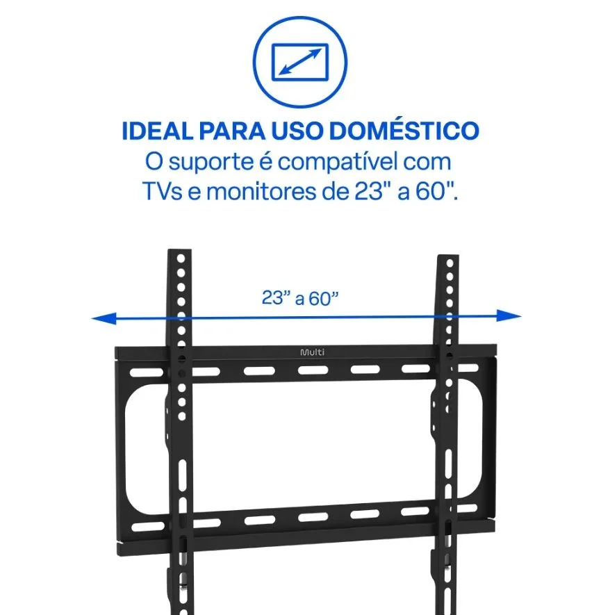 Imagem 3 de 5 do produto Suporte Para Tv Fixo De 23 A 60 Su103