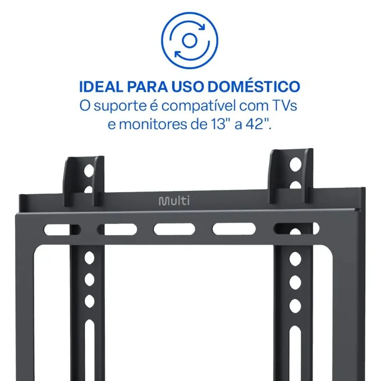 Imagem 3 de 5 do produto Suporte Para Tv Fixo De 13 A 42 Su102