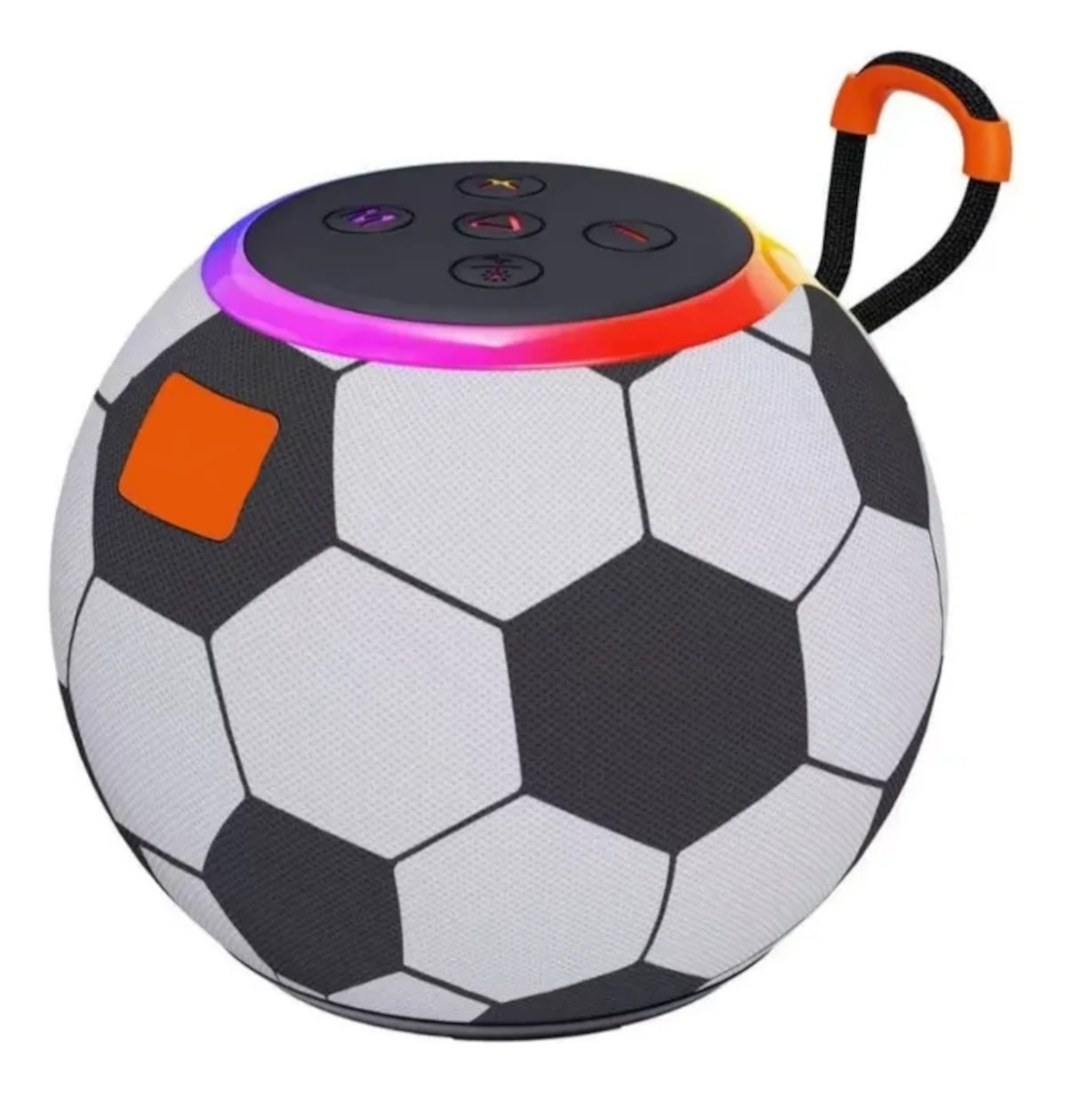 Caixa De Som Bluetooth Copa Futebol LED RGB Portátil Kpbm Ka-8508