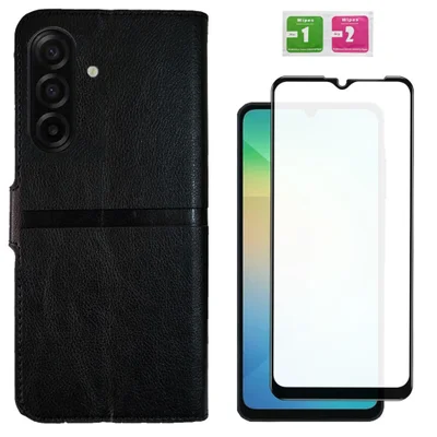 Capa Carteira Flip + Película 3d Vidro Para Samsung Galaxy A17 5g