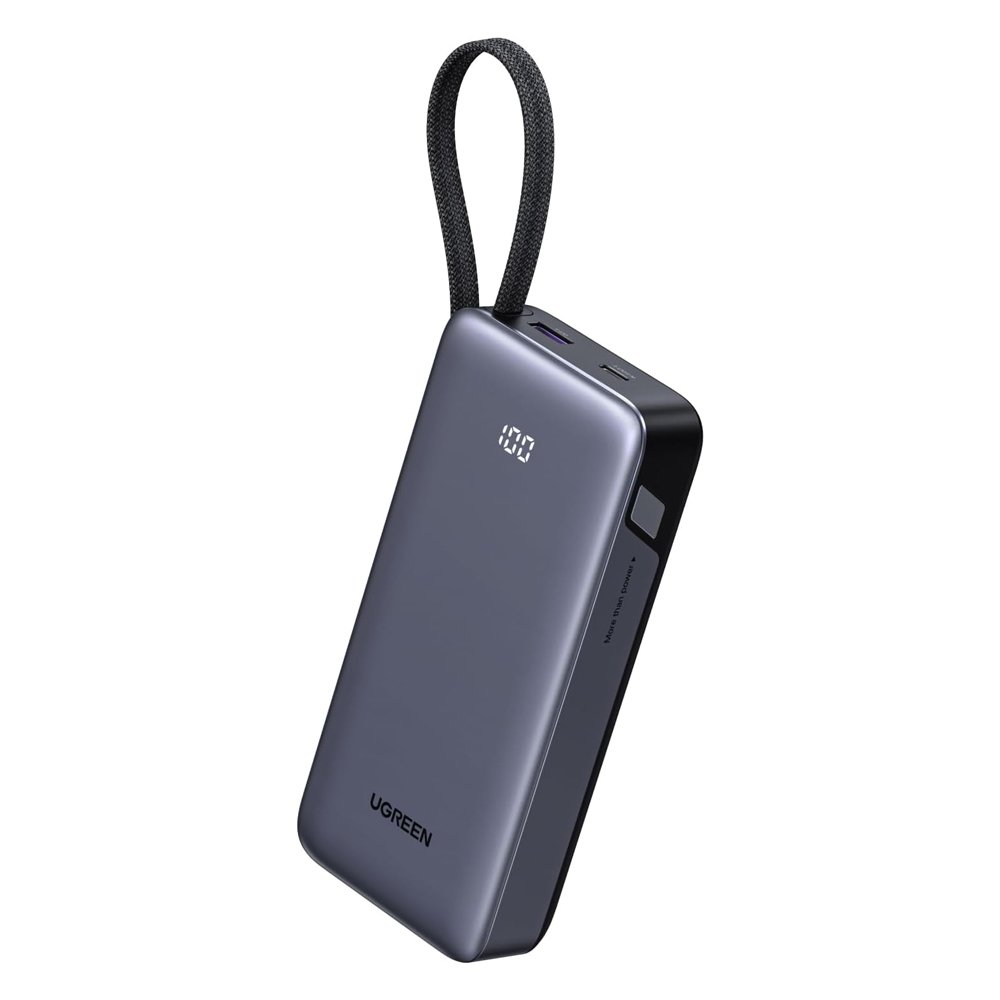 Power Bank Ugreen 20000mah 45w Cabo Usb-c Display Digital