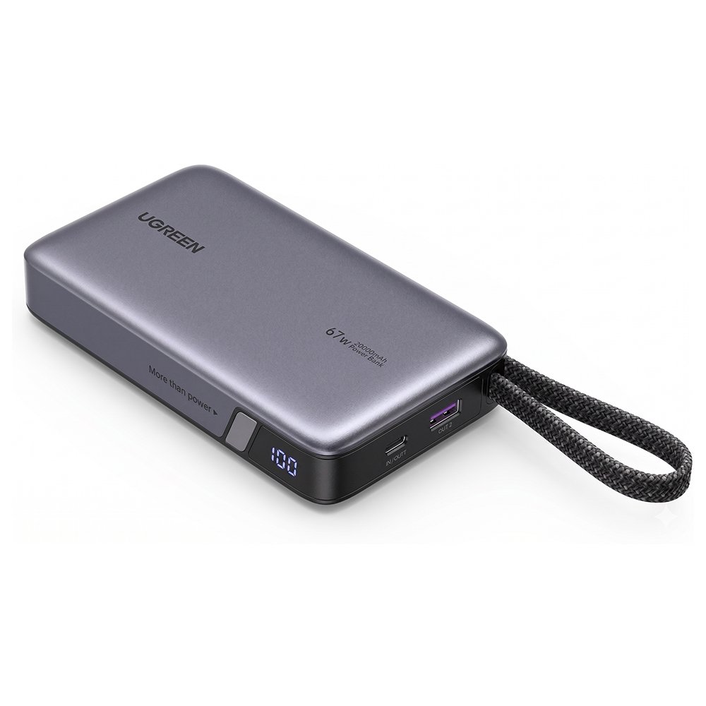 Power Bank Ugreen 20000mah 67w Nexode Cabo Usb-c Trançado