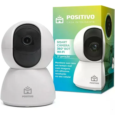 Smart Câmera Bot Wi-fi 360° Positivo Casa Inteligente 3º Geração