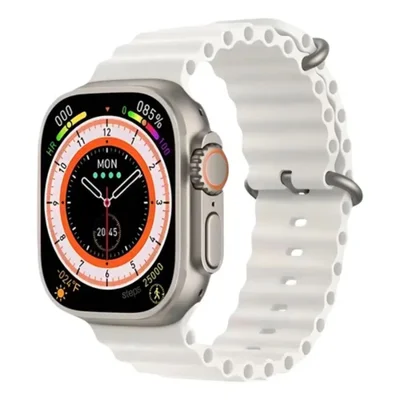 Relógio Smartwatch T900 Ultra 49mm Nfc + 2 Pulseiras Branco