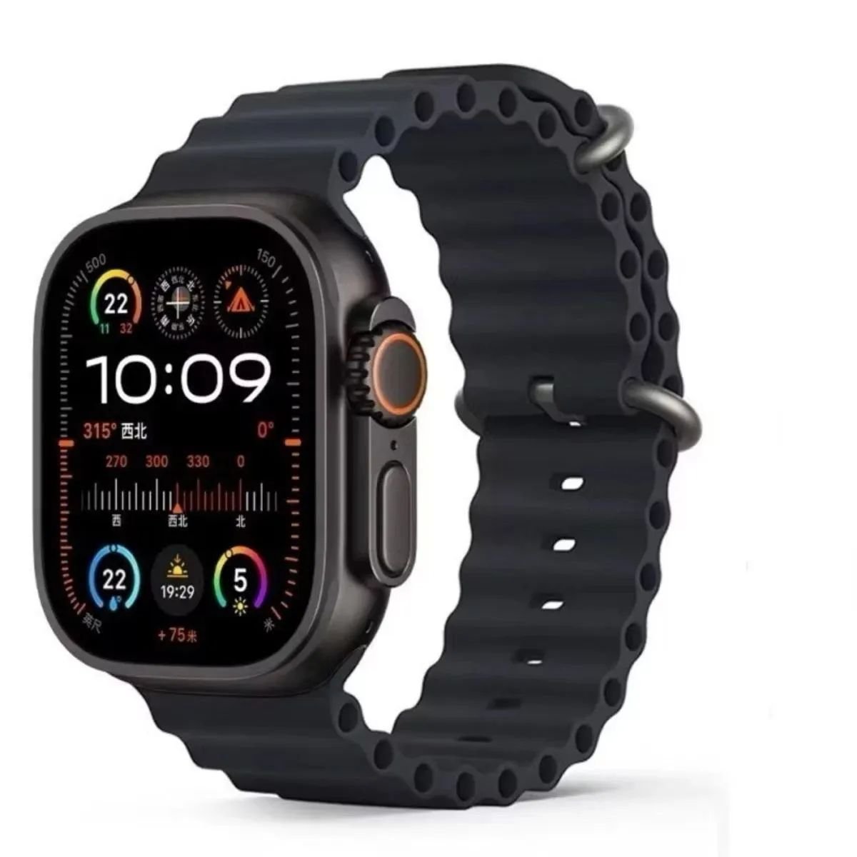 Relógio Smartwatch Laxasfit Watch 10 Plus Nfc 2 Pulseiras Preto