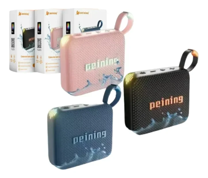 Caixa De Som Bluetooth Peining Splash Pei-sp11 Rosa