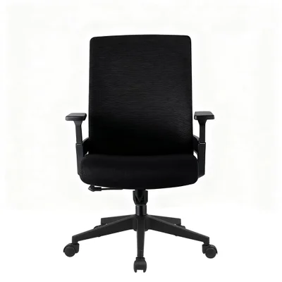 Cadeira De Escritório Presidente Fox Office Giratória Tela Mesh Preta F1251
