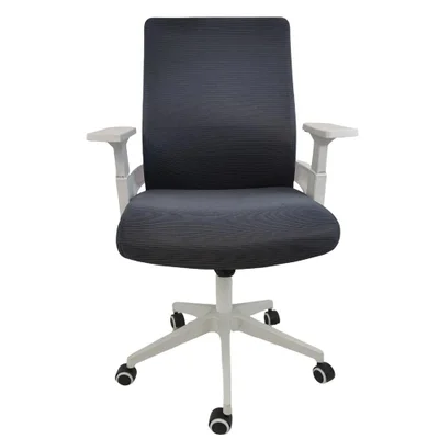Cadeira De Escritório Presidente Fox Office Giratória Tela Mesh Cinza F1251