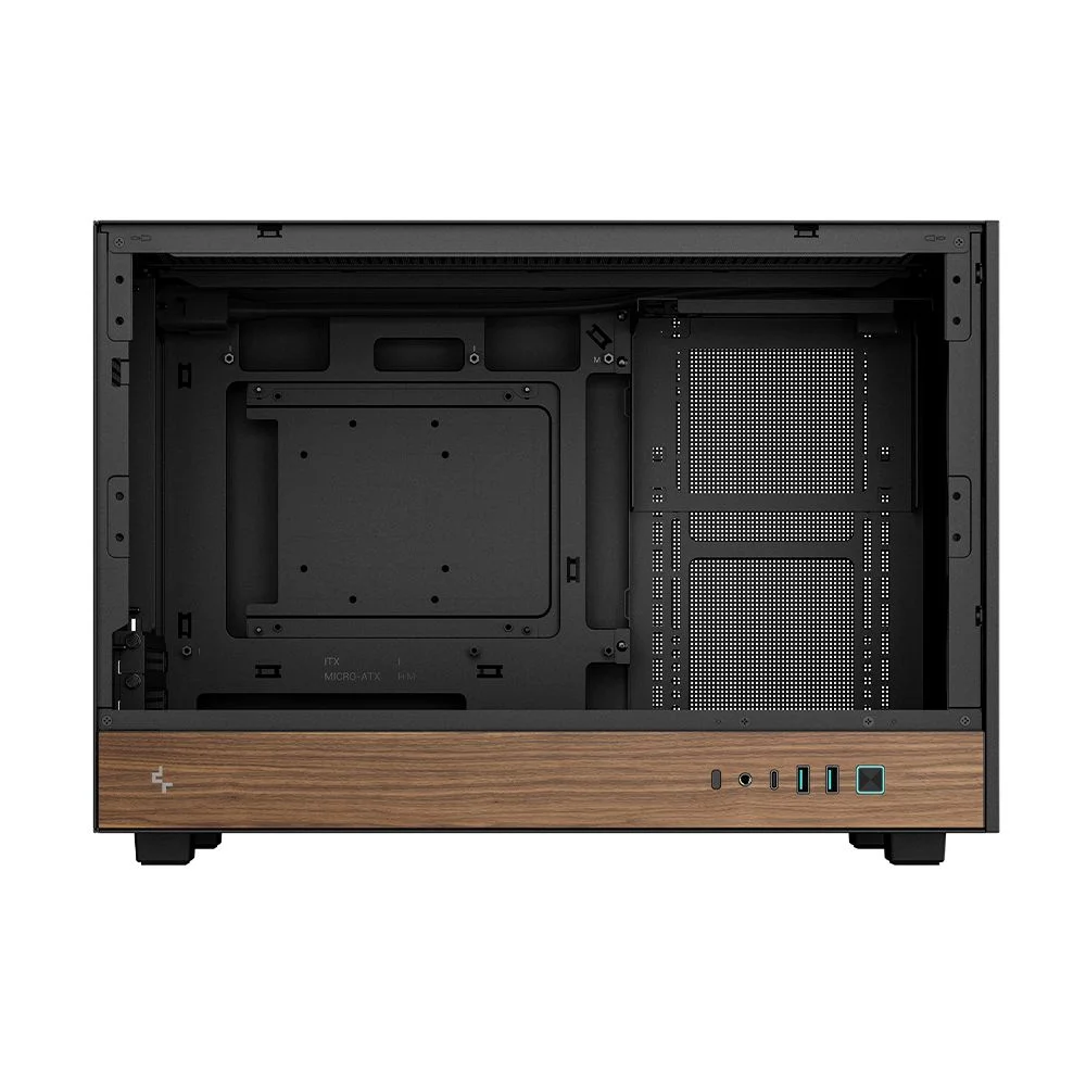 Imagem 4 de 5 do produto Gabinete Gamer Deepcool Ch260 Wood Micro-atx Sem Fans Preto