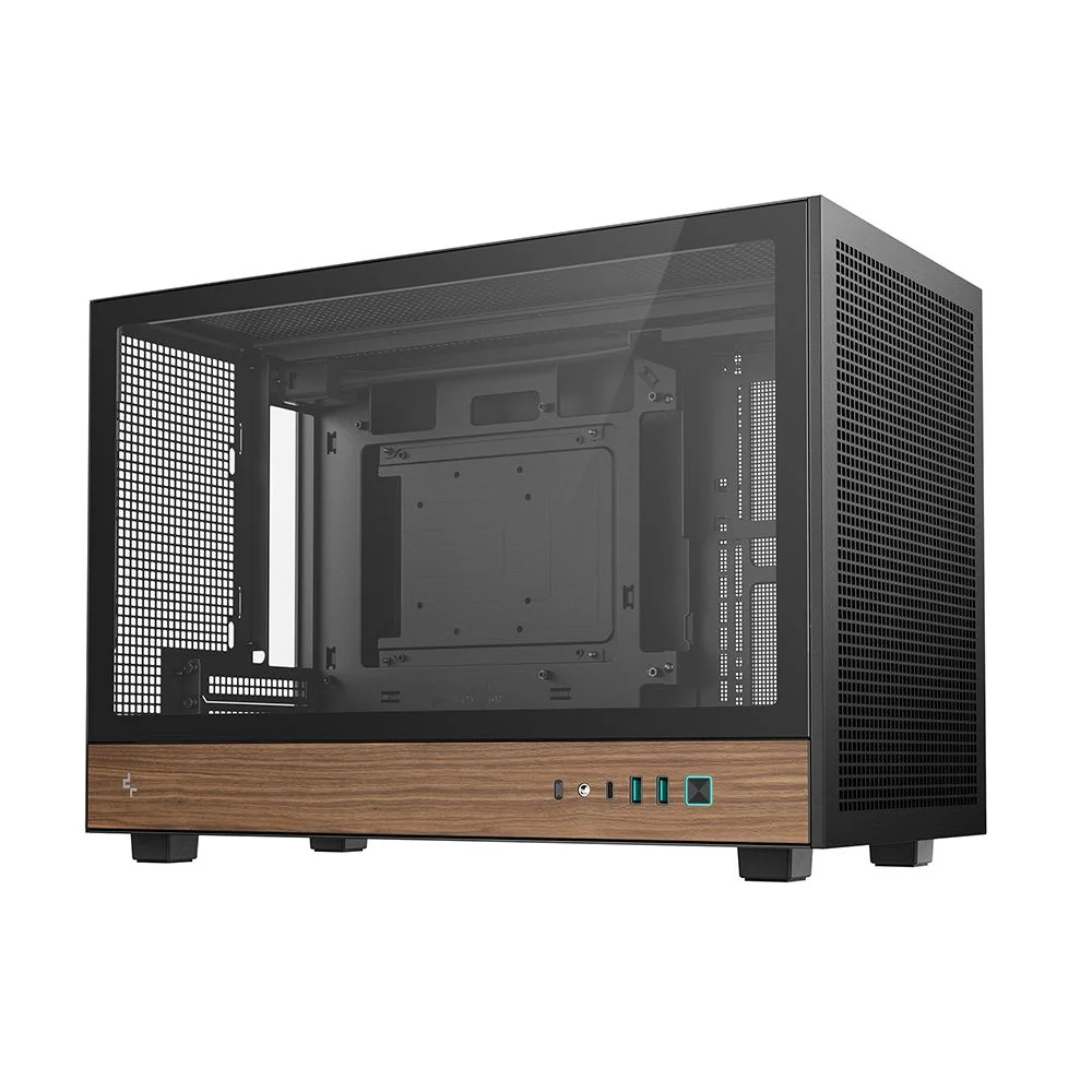 Imagem 5 de 5 do produto Gabinete Gamer Deepcool Ch260 Wood Micro-atx Sem Fans Preto