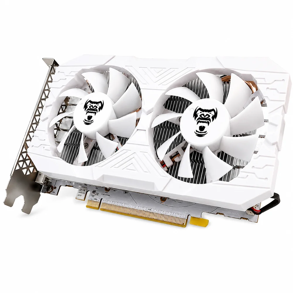 Placa De Vídeo Rx580 Snow Branca 8GB Ddr5 256bit HDMI Dp Clanm Placa De Vídeo Rx580 Snow Branca 8GB Ddr5 256bit HDMI Dp Clanm