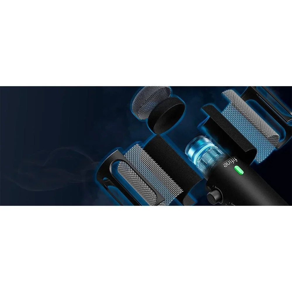 Imagem 2 de 4 do produto Microfone Gamer Dinâmico Fifine Tank3 Usb/xlr – Preto