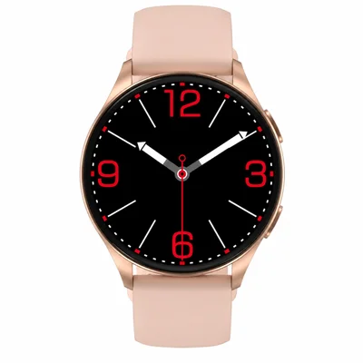 Smartwatch Blackview X20 Com Bluetooth, Notificações, Chamadas, Tela AmoLED Dourado Rosa + Pulseira