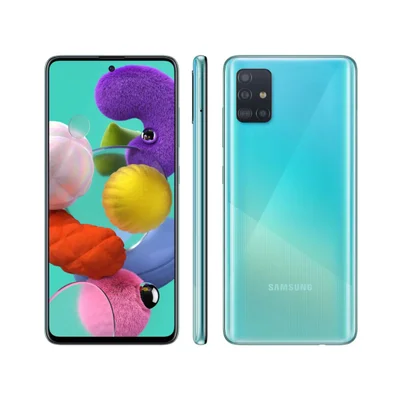 Usado -  Samsung A51 128 Gb Azul - Sem Touch / Face Id