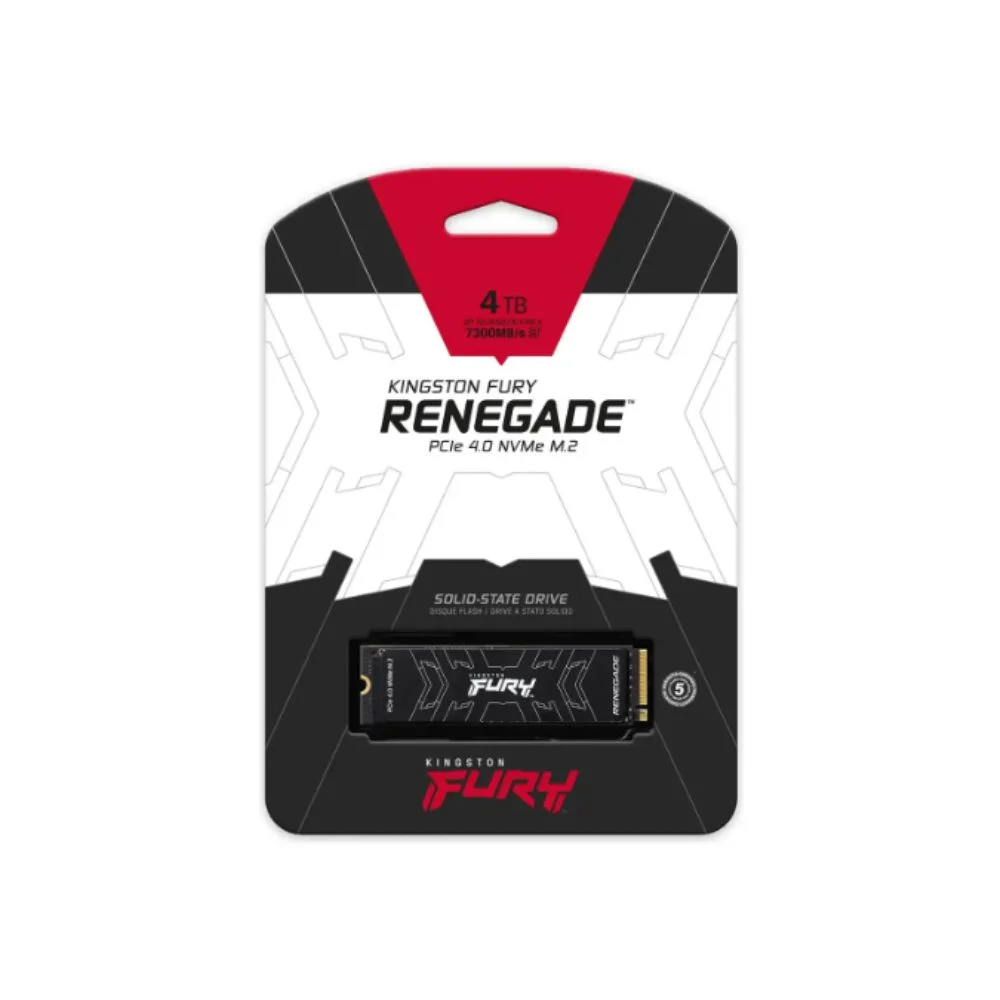 SSD Kingston Fury Renegade 4TB Sfyrd/4000g Preto Preto