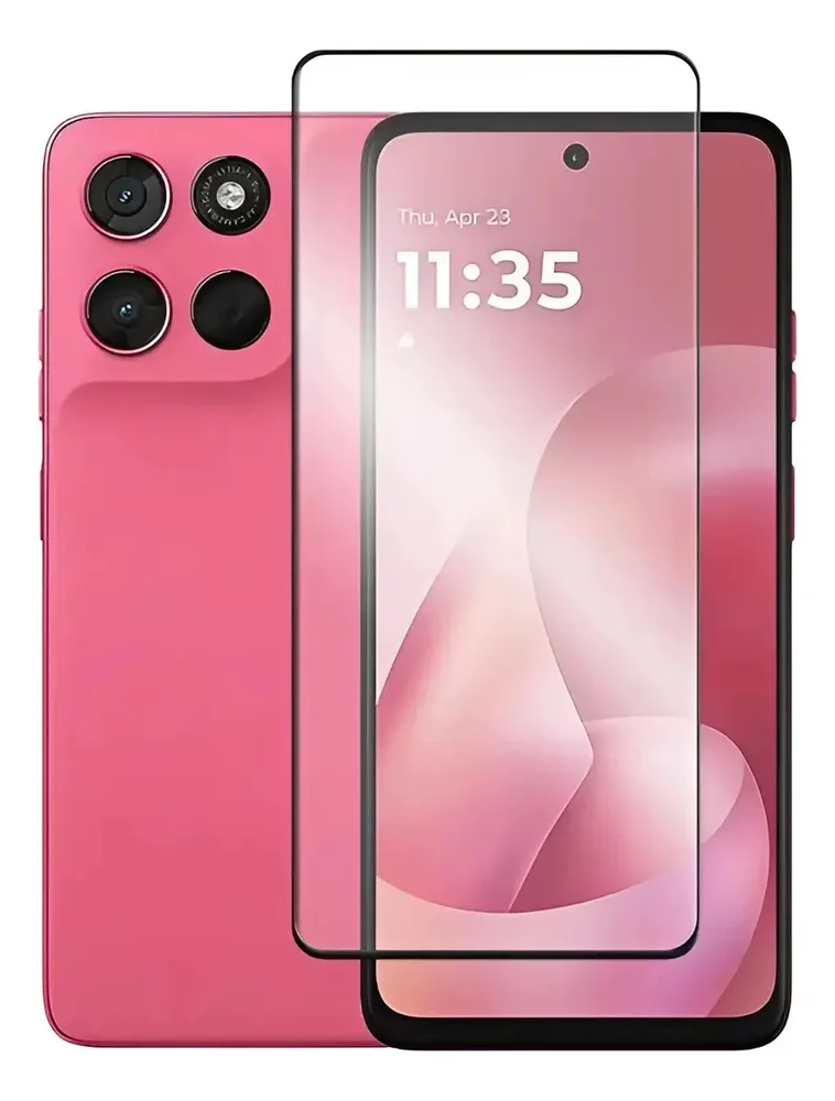 Imagem 4 de 5 do produto Capa Capinha Anti Impactos + Película 3d Vidro 9h Para Motorola Moto G47 5g