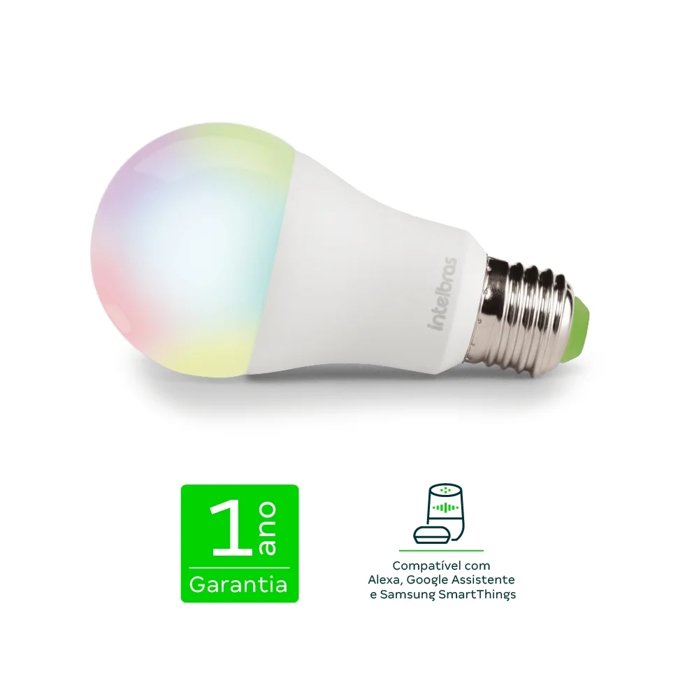 Imagem 4 de 5 do produto Lâmpada Inteligente LED Wi-fi Elw 1001 Intelbras