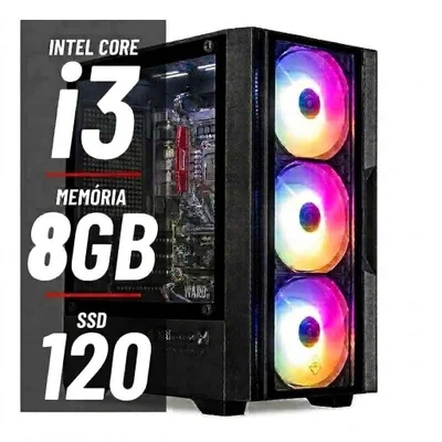 PC Home Office i3 - 08 Gb - SSD 120 Gb - WINDOWS 10 - Home Office
