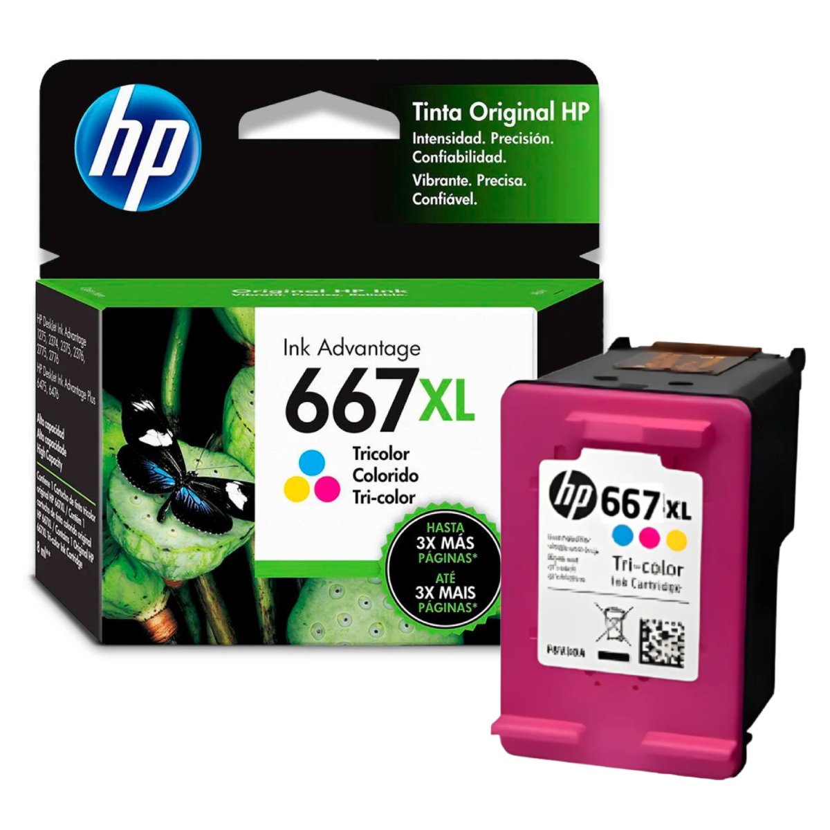 Cartucho Tinta Hp 667xl Colorido   2776 2774 6476