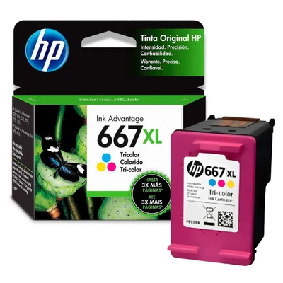 Cartucho Tinta Hp 667xl Colorido 2776 2774 6476